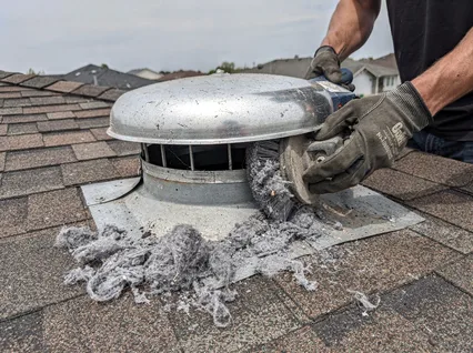 Cleaning Dryer Vent On Roof in East Haven
